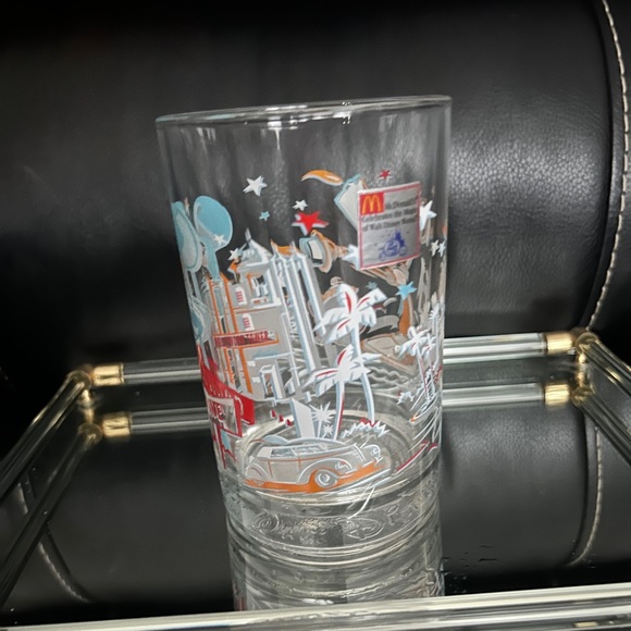 Walt Disney World Hollywood Studios MGM Glass Cup 25th Anniversary - Picture 2 of 4